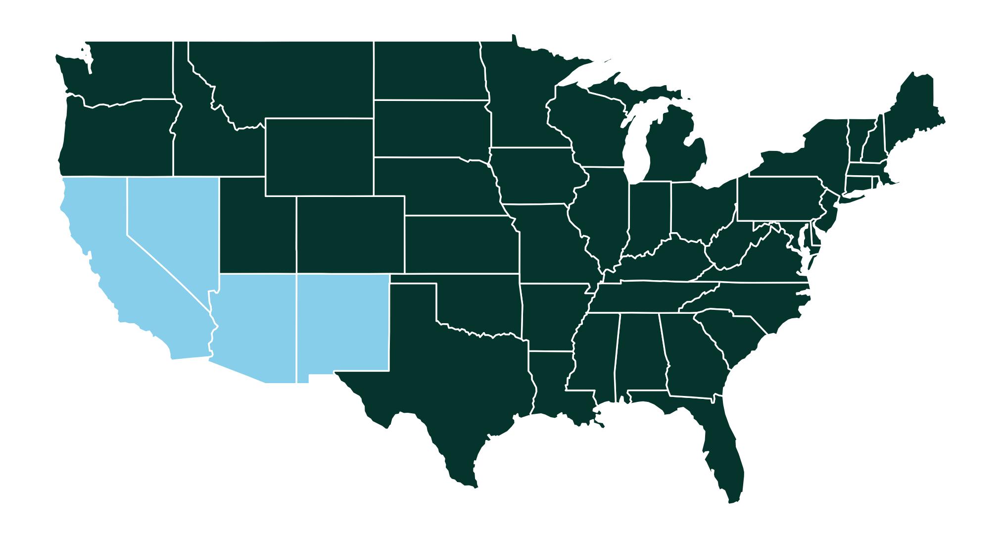 States across the Silicon Desert